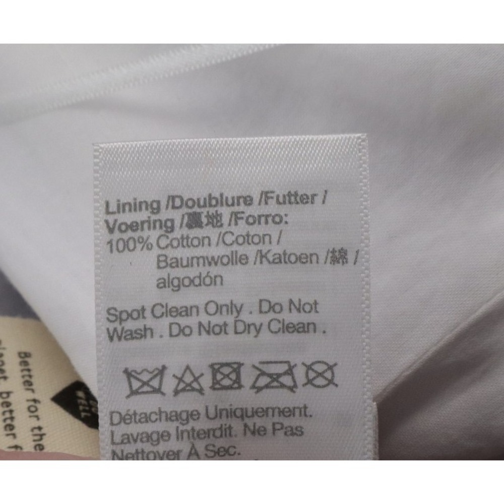 NWT Madewell Womens Poplin Crop Tube Top Pleated White Smocked Cotton Size 10 - Picture 10 of 10